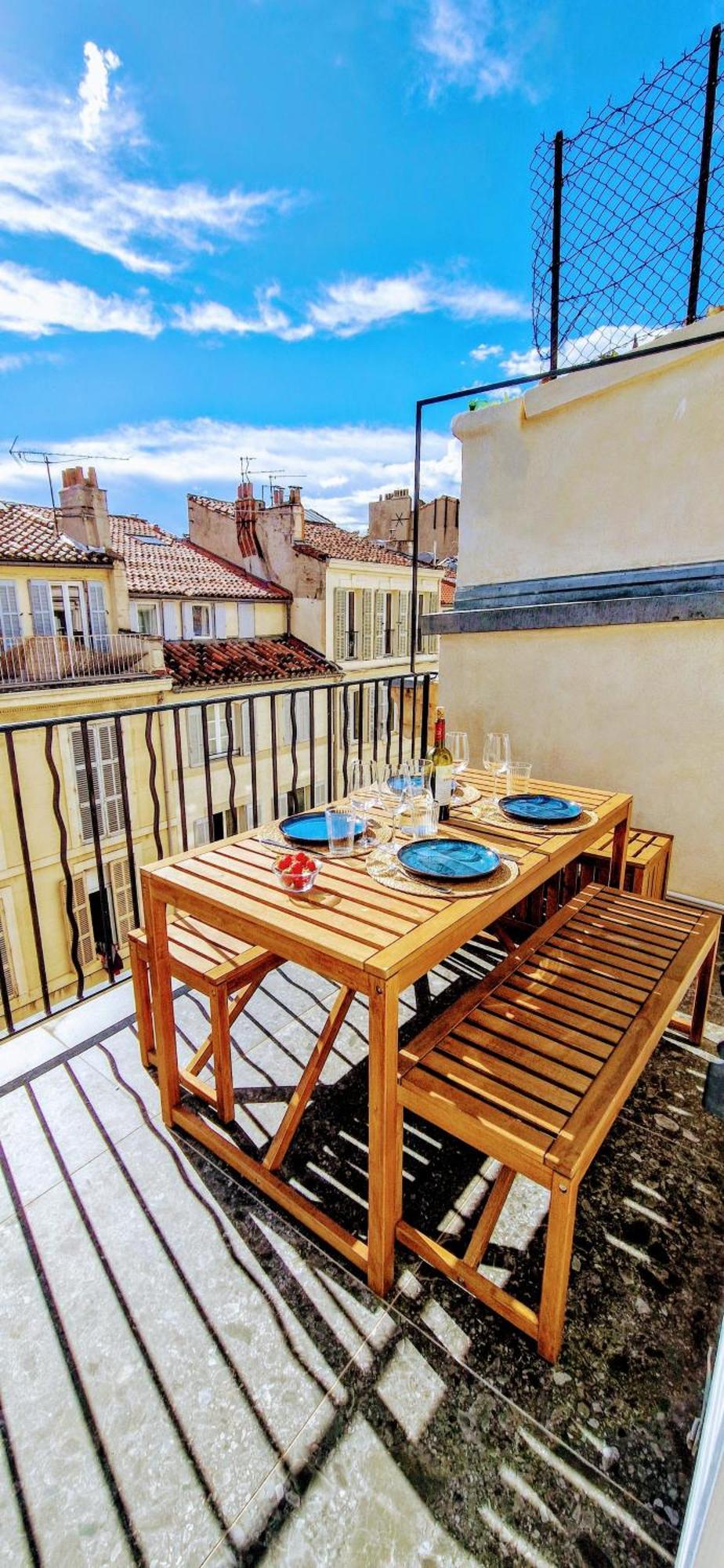 Terrasse - Hyper Centre - 2 Chambres - Parking Gratuit - Calme & Lumineux - Arrivee Autonome Μασσαλία Εξωτερικό φωτογραφία